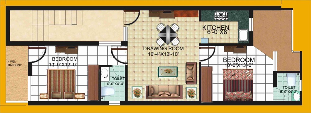 floor plan of kiran apartments vip road zirakpur